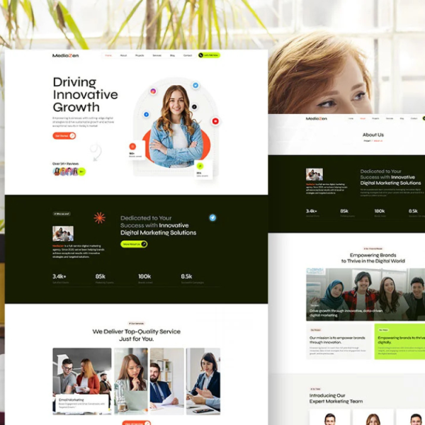 Mediazen – Digital Marketing Agency Elementor Template Kit