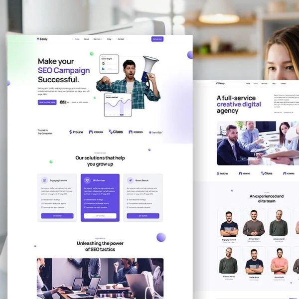 Seoly – SEO & Digital Marketing Agency Elementor Template Kit