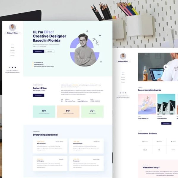 Moxie – Creative Personal Portfolio Elementor Template Kit