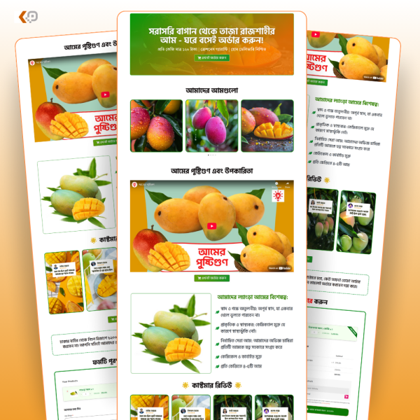 Mango CartFlows Sales Landing Page Design