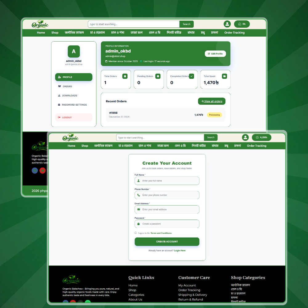 Ready-to-Use Organic Food E-commerce Backup Template - Image 5