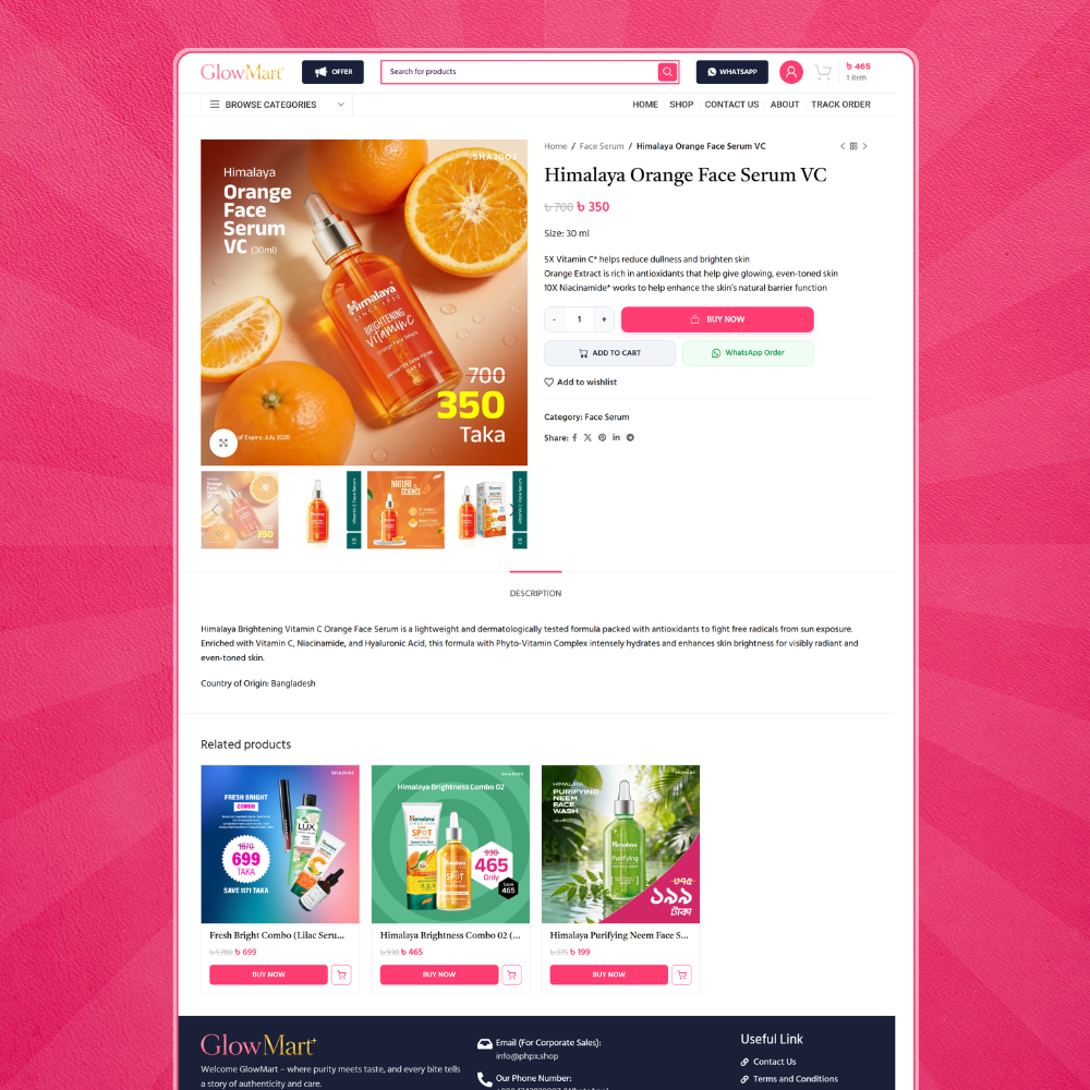 GlowMart – Beauty eCommerce Website Template (Backup File) - Image 2
