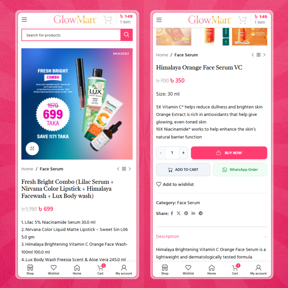 GlowMart – Beauty eCommerce Website Template (Backup File) - Image 7