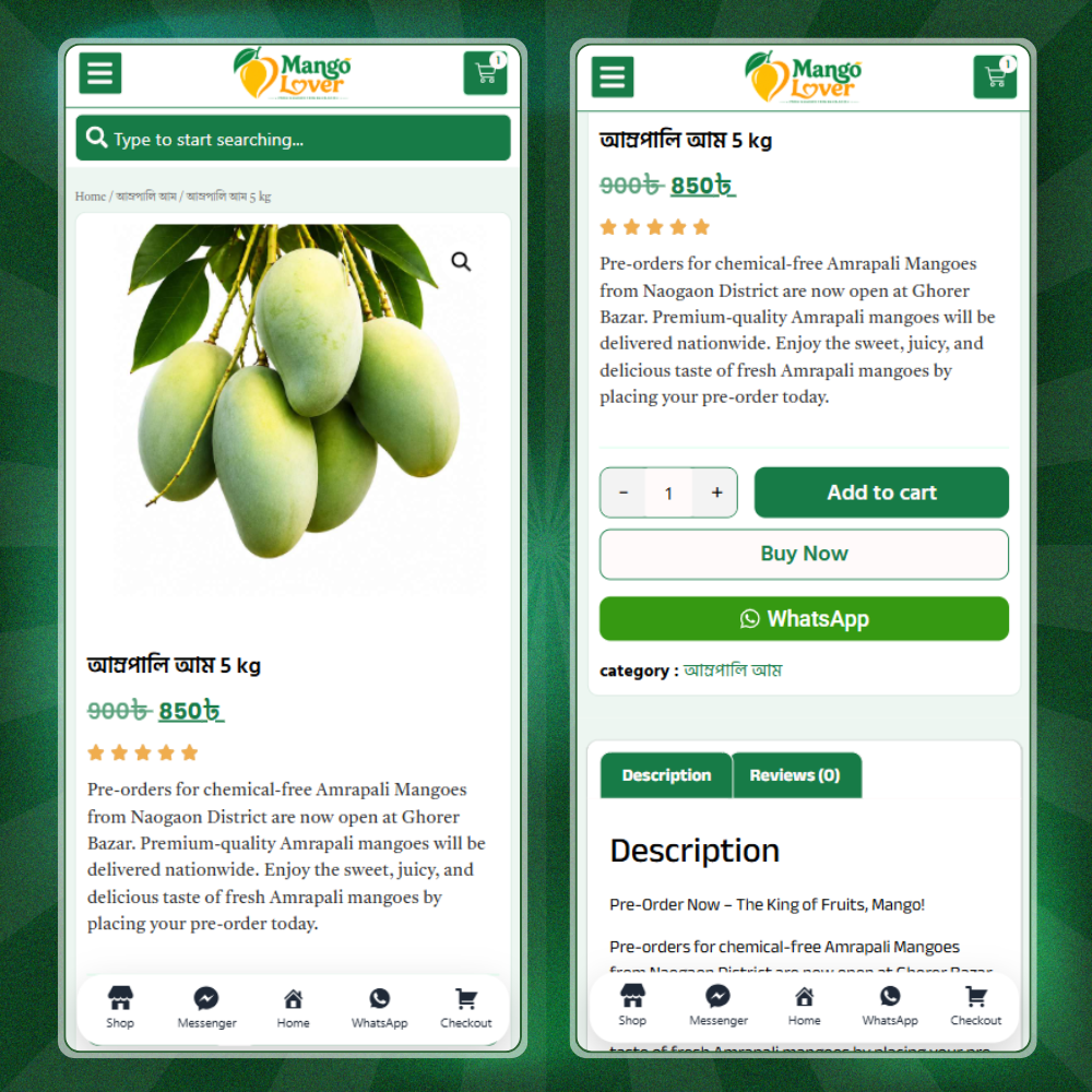 Mango Lover – Premium Mango Selling Website Template (Backup File) - Image 7