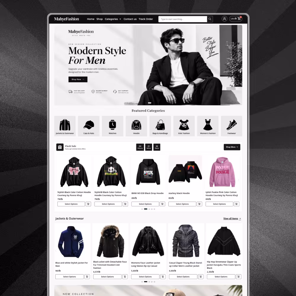 MahyeFashion – Modern Fashion eCommerce WordPress Backup File