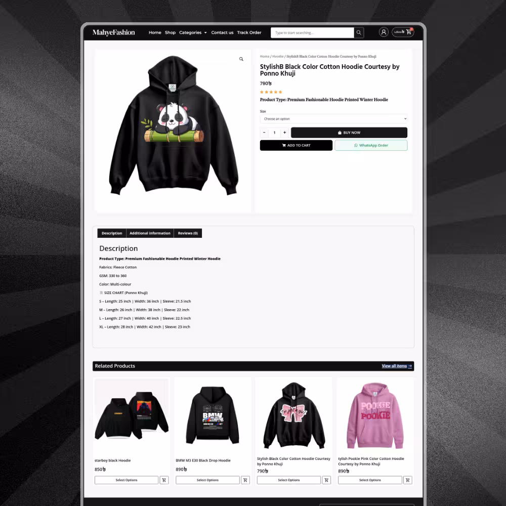 MahyeFashion – Modern Fashion eCommerce WordPress Backup File - Image 2
